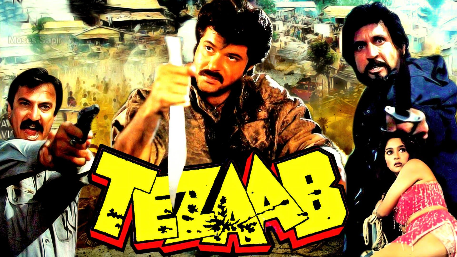 Tezaab (1988) Hindi 720p + 1080p AMZN WEB-DL x265 10bit HEVC DDP 2.0 MSubs