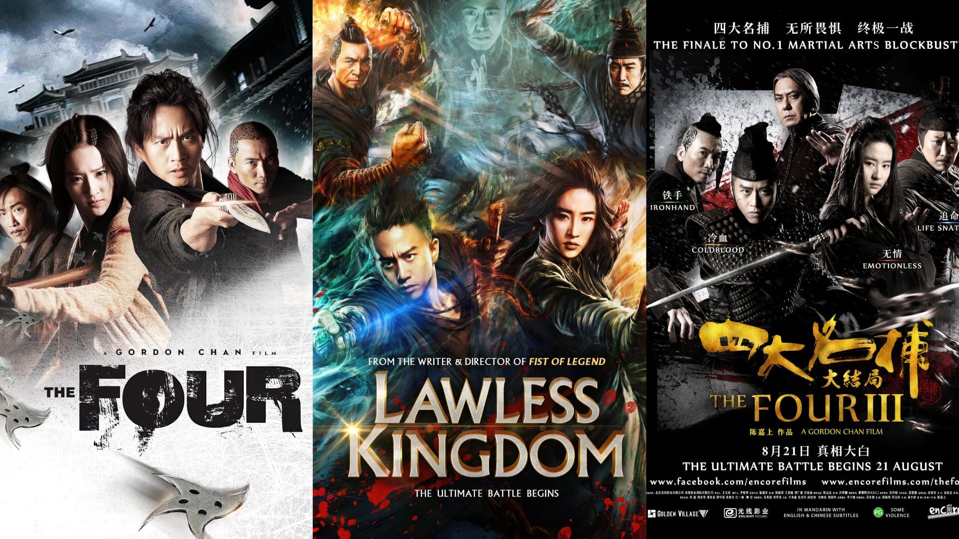 The Four Trilogy (2012-2014) Collection 720p + 1080p BluRay x265 10bit HEVC Dual Audio [Hindi + Chinese] MSubs