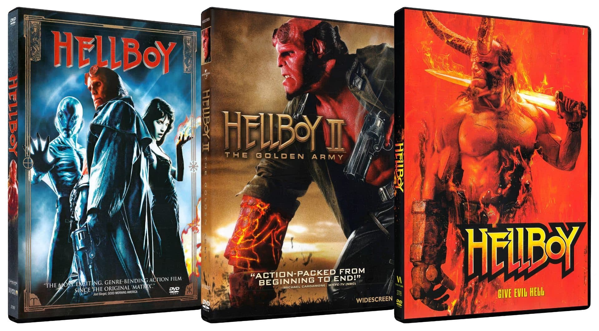 Hellboy Trilogy Collection (2004-2019) 720p + 1080p + 2160p 4K BluRay x265 10bit HEVC Dual Audio [Hindi + English] MSubs