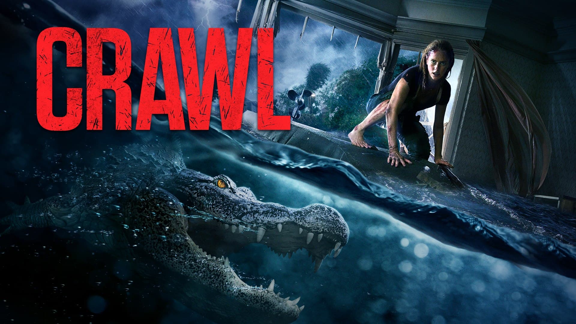 Crawl (2019) 720p + 1080p + 2160p 4K BluRay x265 10bit HEVC [Org AMZN Hindi DDP 5.1 ~ 640Kbps + English DTS-HDMA 7.1] MSubs