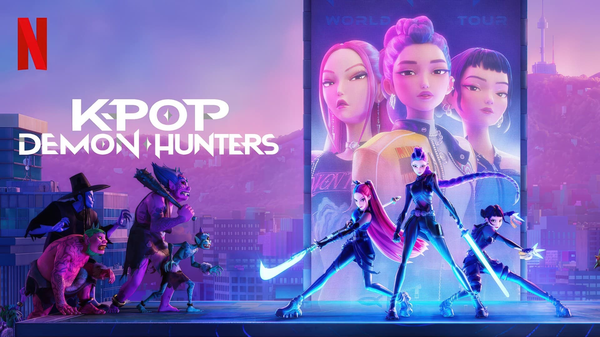 KPop Demon Hunters (2025) 720p + 1080p + 2160p 4K NF WEB-DL x265 10bit HEVC Multi Audio [Hindi + Tamil + Telugu + English] DDP 5.1 Atmos MSubs