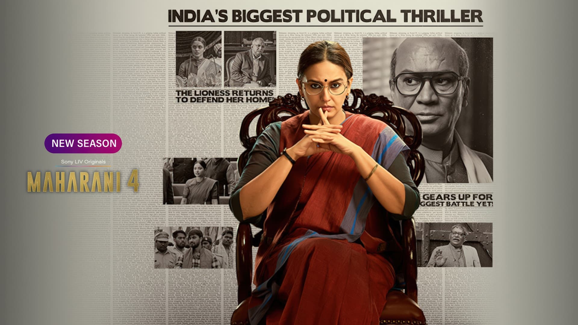 [Season 1-4] Maharani (2021) S01-S04 720p + 1080p + 2160p 4K SONYLIV WEB-DL x265 10bit HEVC Multi Audio [Hindi + Tamil + Telugu + Kannada + Malayalam + Marathi + Bengali] DDP 5.1 MSubs
