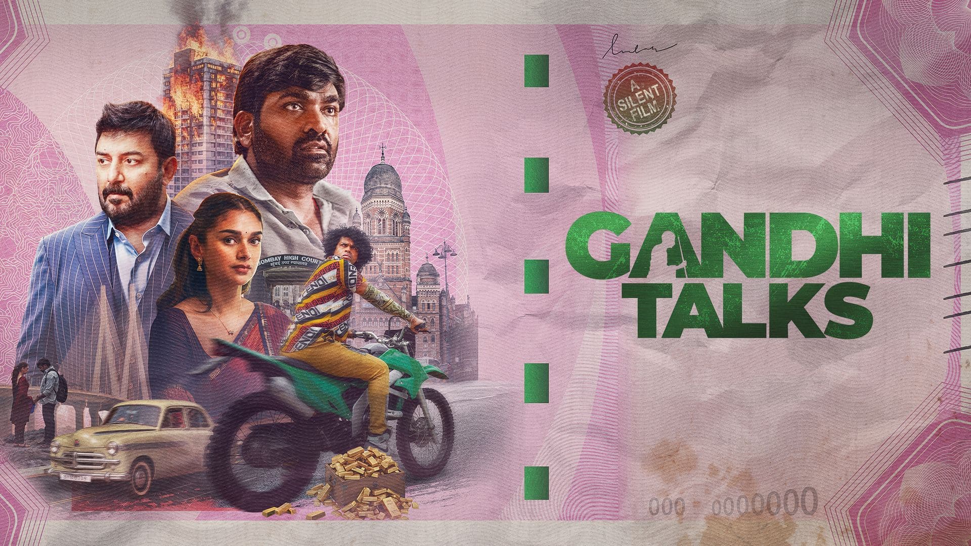 Gandhi Talks (2026) 720p + 1080p + 2160p 4K AMZN-ZEE5 WEB-DL x265 10bit HEVC Multi Audio [Hindi + Tamil + Telugu + Malayalam] DDP 5.1 MSubs