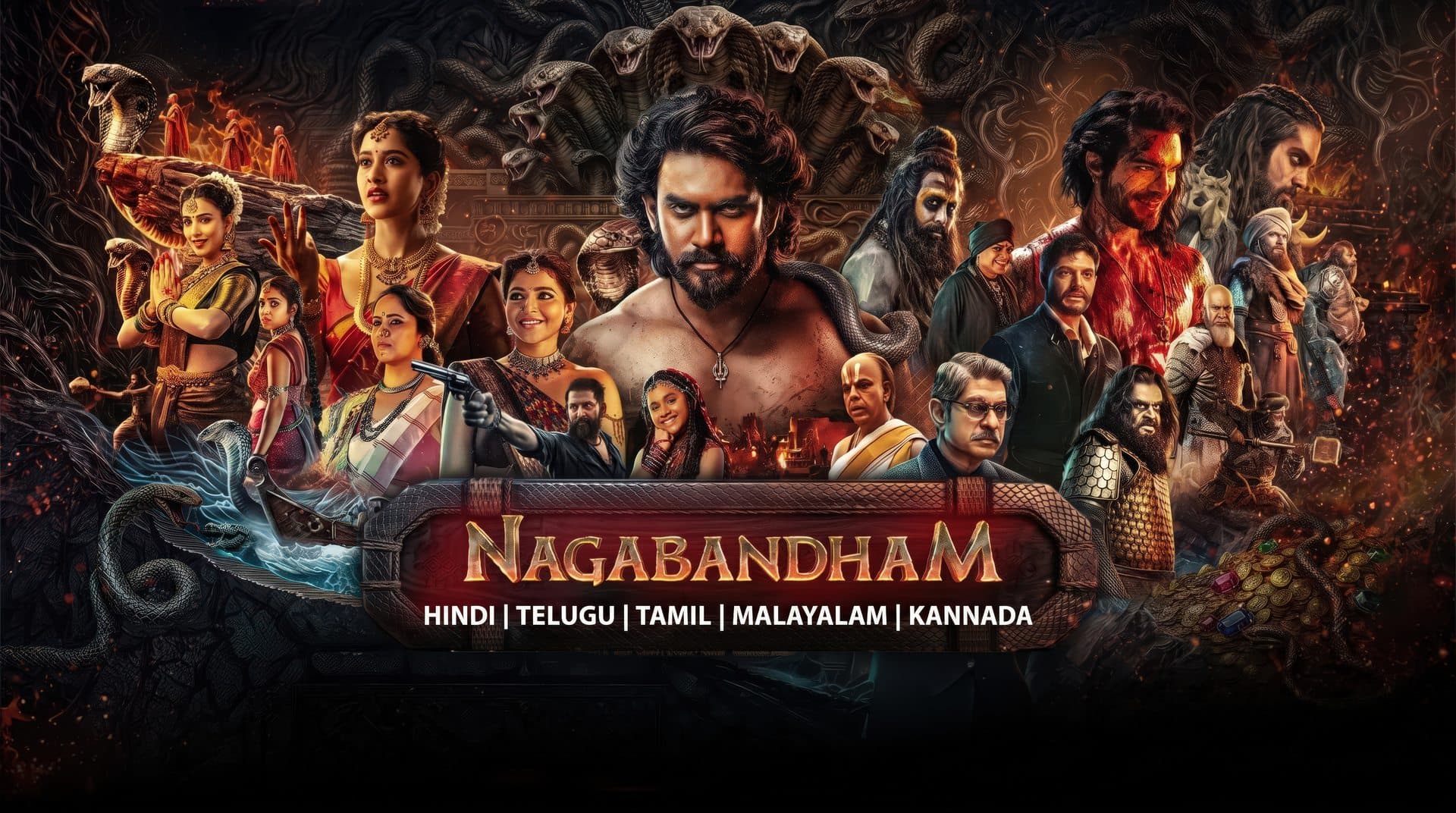 Nagabandham: The Secret Treasure (2026) 720p + 1080p + 2160p 4K AMZN WEB-DL x265 10bit HEVC Multi Audio [Hindi + Tamil + Telugu + Kannada + Malayalam] DDP 5.1 MSubs